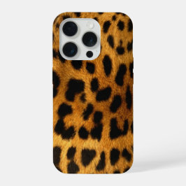 Faux Leopard Skin iPhone 15 Pro Hülle