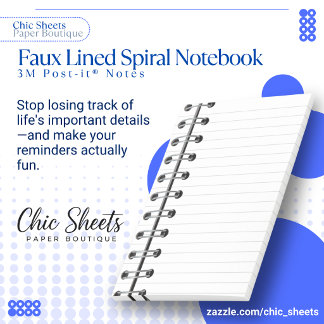 Faux Lined Spiral Notizbuch 3M Post-it® Notes Post-it Klebezettel