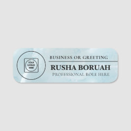 Faux Marble Corporate Logo Badge nametags Namensschild
