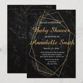 Faux Marble Geometric Baby Dusche Einladung