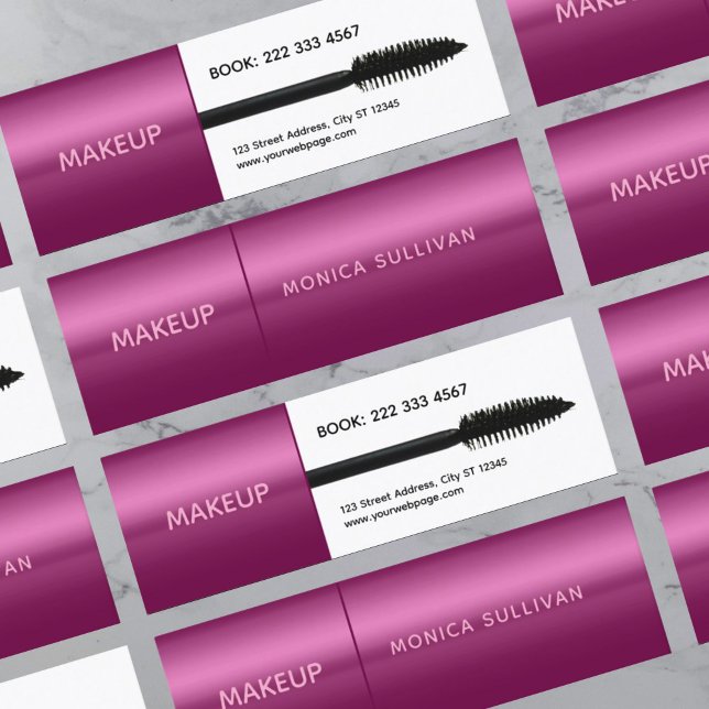 Faux mascara brush makeup artist mini visitenkarte (Von Creator hochgeladen)