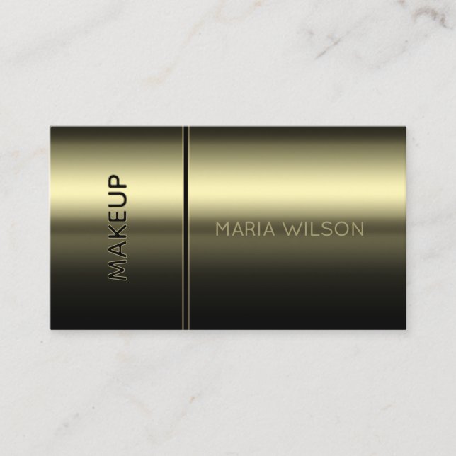 Faux mascara brush makeup Business Card Visitenkarte (Vorderseite)