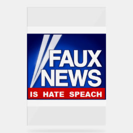 Faux News Acrylschild