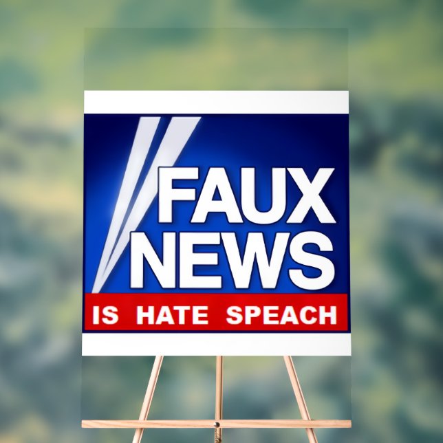 Faux News  Acrylschild (Neutral)