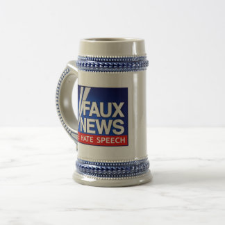 FAUX news Bierglas