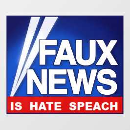 Faux News Fensteraufkleber
