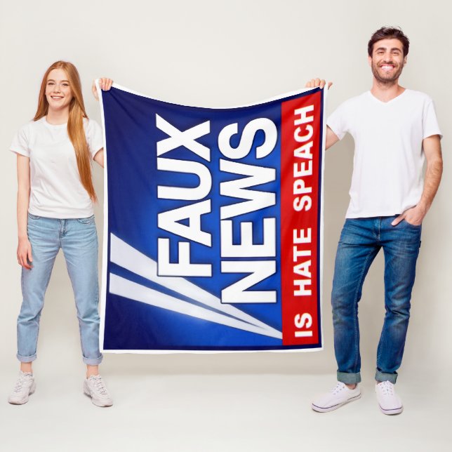Faux News Fleecedecke (Beispiel)