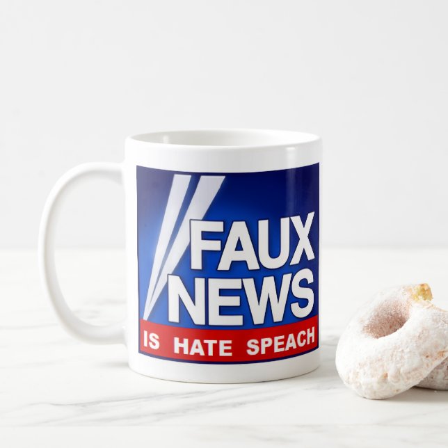 Faux News Kaffeetasse (Mit Donut)
