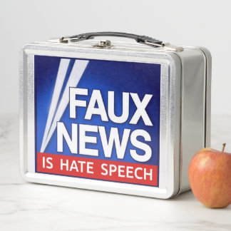 FAUX news Metall Brotdose