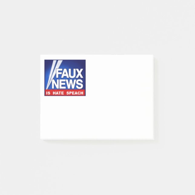 Faux News Post-it Klebezettel (Vorderseite)