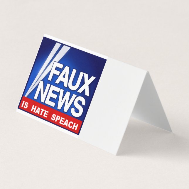 Faux News Visitenkarten (Vorderseite)