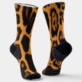 Faux Ocelot Skin Socken
