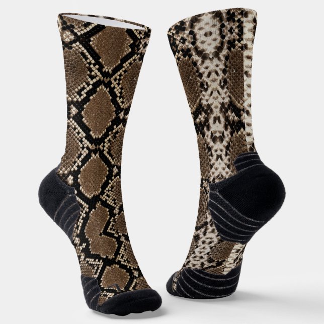 Faux Python Snake Skin Socken (Gewinkelt)