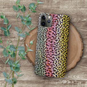 Faux-Regenbogenforellen-Schuppen-Textur-Look-Muste iPhone 16 Pro Max Hülle