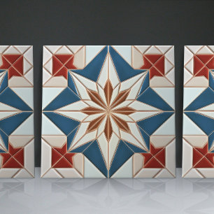 Faux-Relief-Blumen-Marokkanisches Fliesen-Homedeko Fliese