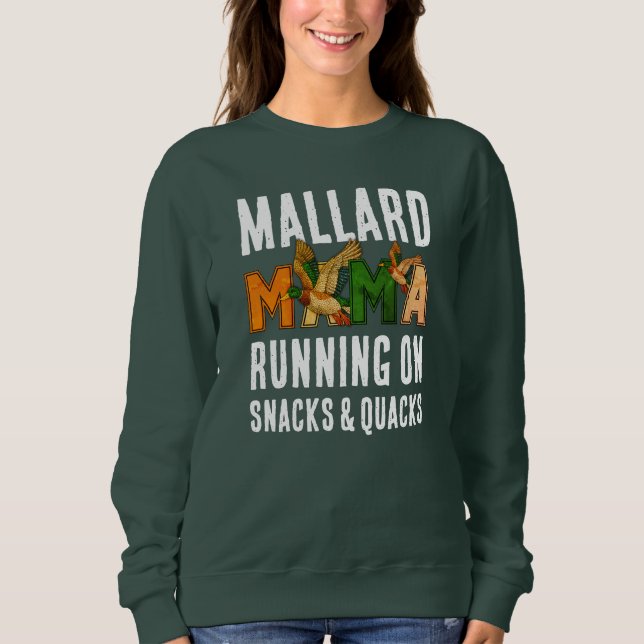 Faux Rhinestone MALLARD MAMA Sweatshirt (Vorderseite)