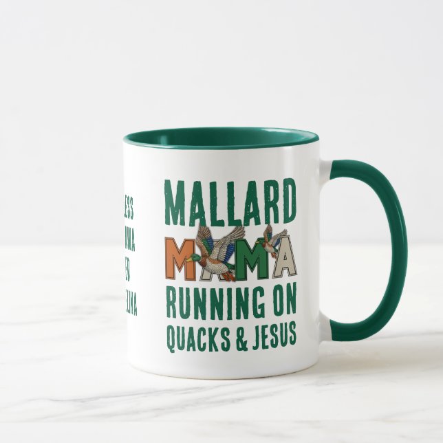 Faux Rhinestone MALLARD MAMA Tasse (Rechts)