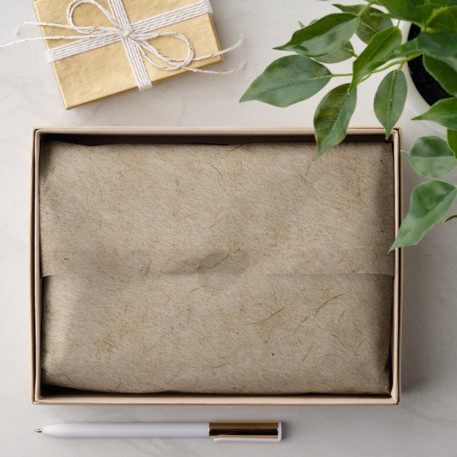 Faux-Rustikal-Braun-Kraftpapier-Look Seidenpapier (Geschenk)