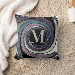 "Faux Shiny Spiral" (40 cm) Zierkissen