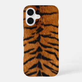 Faux Siberian Tiger Skin iPhone 16 Hülle