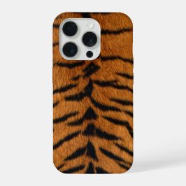 Faux Siberian Tiger Skin iPhone 15 Pro Hülle