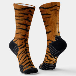 Faux Siberian Tiger Skin  Socken