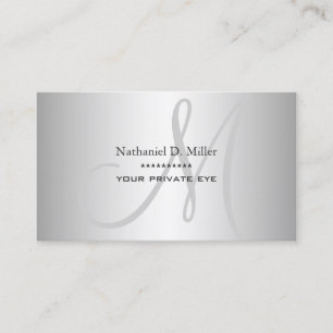 Faux-Silbergrau-Verlauf DIY Visitenkarte