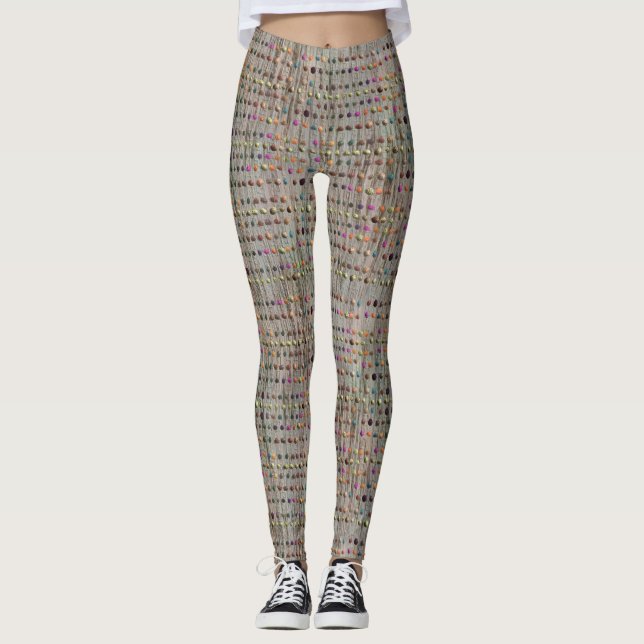 faux texture with dots pattern leggings (Vorderseite)