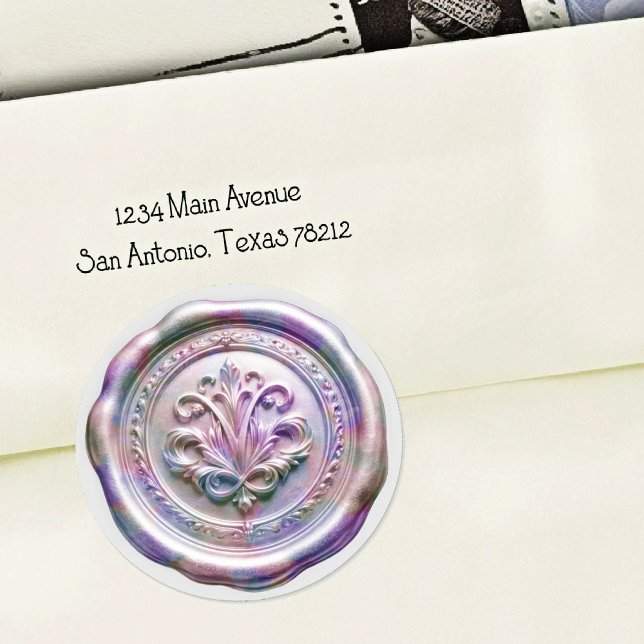 Faux Wax Envelope Seal Style 4 Purple 20 Sticker (Von Creator hochgeladen)