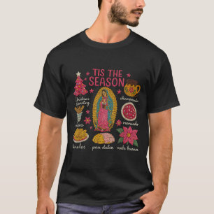 Faux-Yarn-Häkelarbeit Die Zeit Ist Da Mexikanische T-Shirt