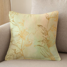 Fauxgoldfolie botanische Blätter Creme vintage chi