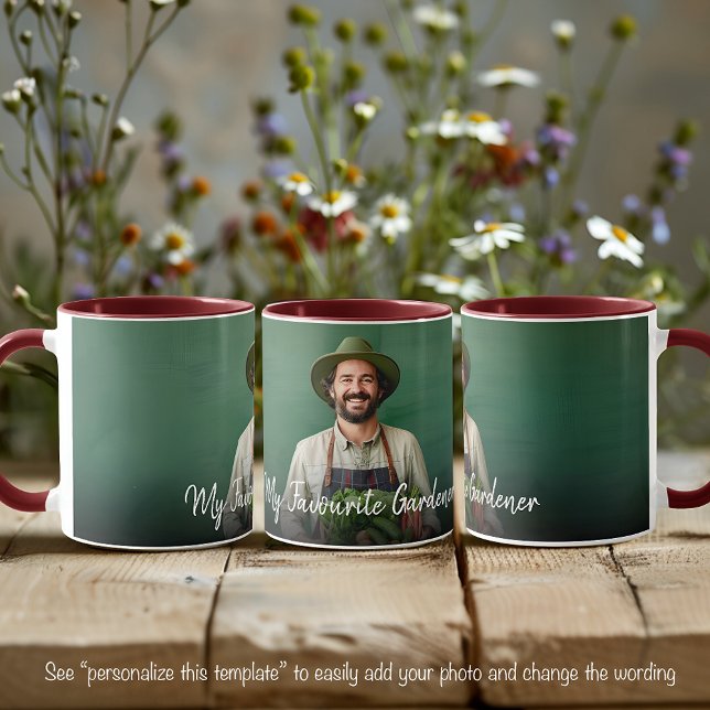 Fav Gardener eine Fotovorlage mit Extravagantem Te Tasse (Von Creator hochgeladen)