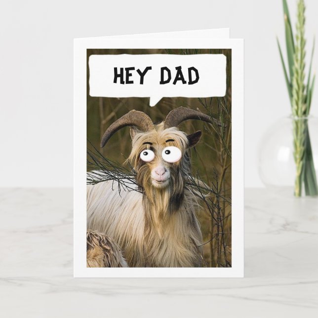 FAV KIND SENDET IHNEN GOOFY GOAT VATHER'S DAY CARD KARTE (Vorderseite)