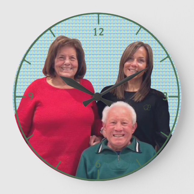 "Fave People" oder "Clock" Große Wanduhr (Vorderseite)