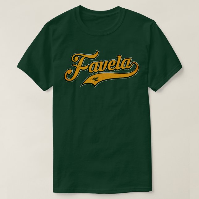 Favela aus Brasilien T-Shirt (Design vorne)