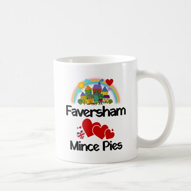 Faversham, Kent UK Lieben Mince Pies Kaffeetasse (Rechts)