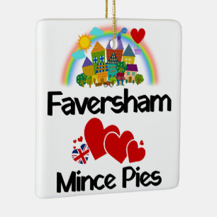 Faversham Kent, UK Lieben Mince Pies Keramikornament
