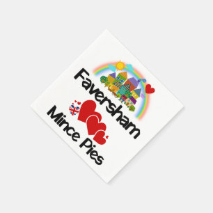 Faversham, Kent UK Lieben Mince Pies Serviette