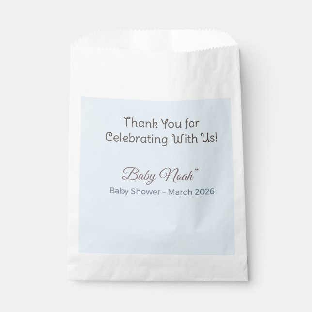 Favor Bags Geschenktütchen (Vorderseite)