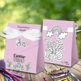 Favor Box Color-Your-own Easter Vibes! Geschenkschachtel