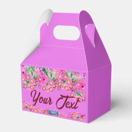Favor Box Handle(Pink Blume Mix)RFPMDesign ©️ 2024 Geschenkschachtel