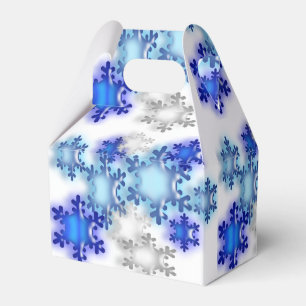 Favor Box - Schneeflocken Geschenkschachtel