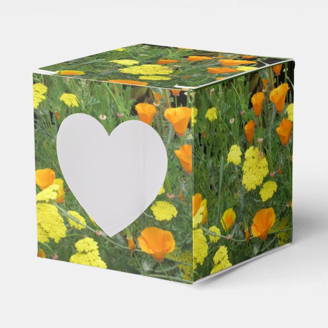 Favor Box Window California Wildblumen Geschenkschachtel (Vorderseite)