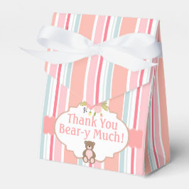 Favor Boxes Teddy Bear Picnic Shabby Chic Geschenkschachtel