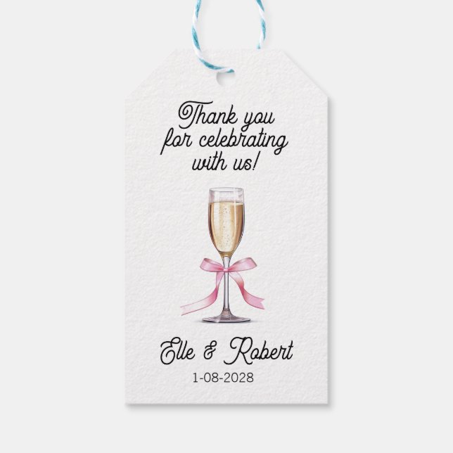 Favor Gift Tag Geschenkanhänger (Rückseite)