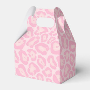 Favor in Pink Leopard Gepard Druck Safari Geschenkschachtel