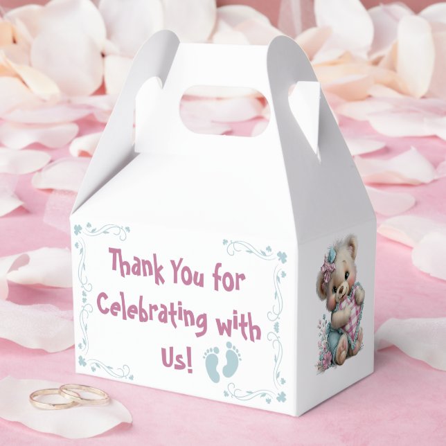 Favor Schachteln Teddy Bär Baby Shower Geschenkschachtel (Hochzeit)