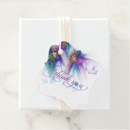 FAVOR TAG | Auffallend Aquamarines Amethyst Abstra Geschenkanhänger