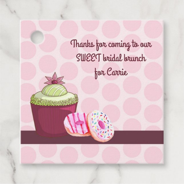 Favor Tag Bridal Brunch Geschenkanhänger (Vorderseite)