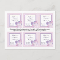 Favor Tags Lila Hydrangea